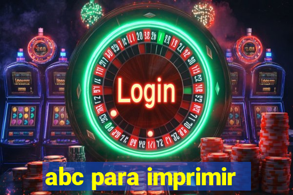 abc para imprimir